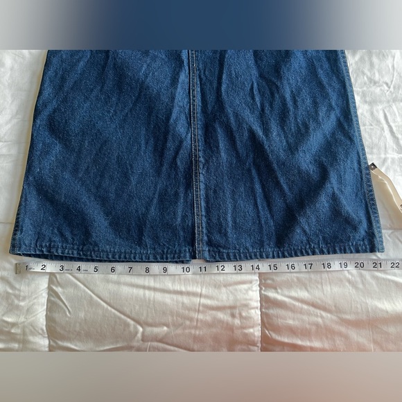 80s Vintage Calvin Klein Denim Skirt | 100% Cotton | Midi Length | Size 6 - Picture 15 of 15